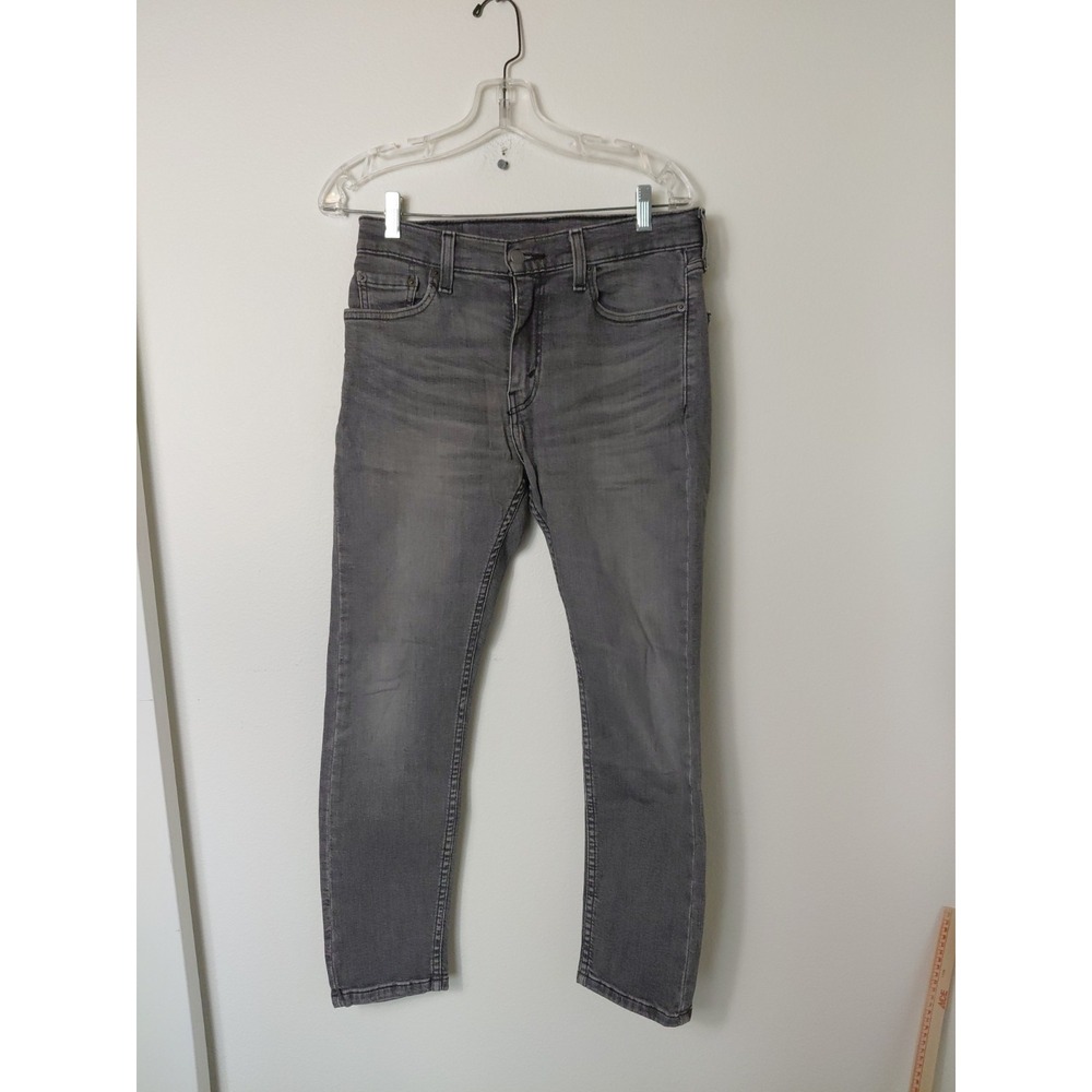 Mens Grey Levis 510 Jeans Sz:30x29 Stretch FILIFORME Extensible